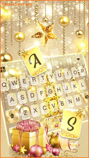 Gold Christmas Theme screenshot