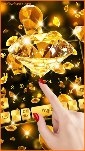 Gold diamond Keyboard screenshot