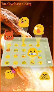 Gold Dragon Keyboard Theme screenshot