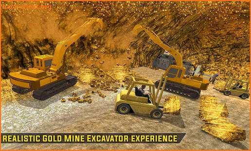 Gold Excavator Crane Driver 3D screenshot
