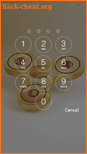 Gold Fidget Spinner Hand Lockscreen screenshot