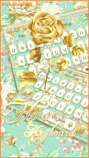 Gold Flower Keyboard screenshot
