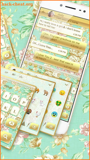 Gold Flower Keyboard screenshot