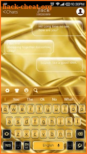 Gold Galaxy S7 Keyboard screenshot