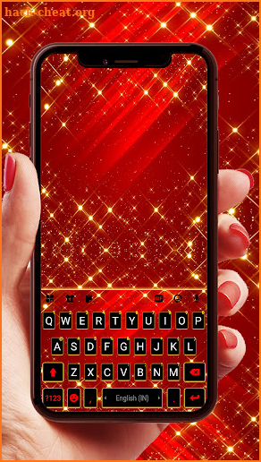 Gold Glitter Bred Keyboard Background screenshot