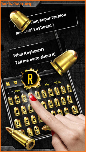 Gold Gunnery Bullet Keyboard screenshot