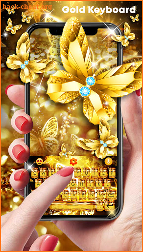 Gold Keyboard Theme - Diamond screenshot