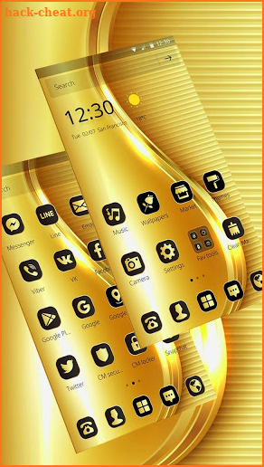 Gold Luxury Dazzling Business Theme screenshot