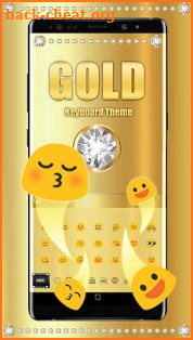 Gold Luxury Diamond Keyboard screenshot