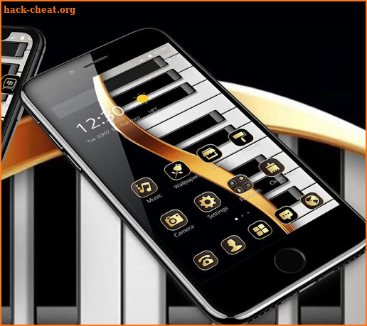 Gold Luxury Piano Theme screenshot