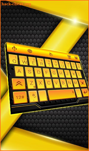 Gold Mechanical Style Keyboard Theme screenshot