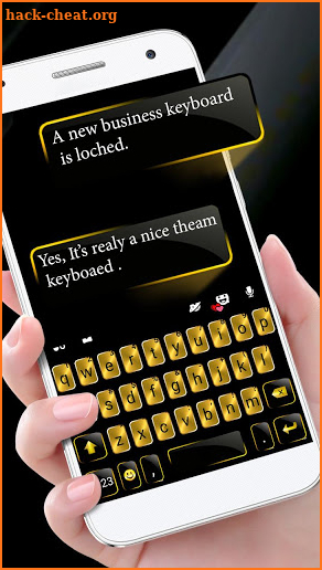 Gold Metal Business Keyboard Theme screenshot