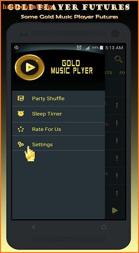 Gold Music Player screenshot