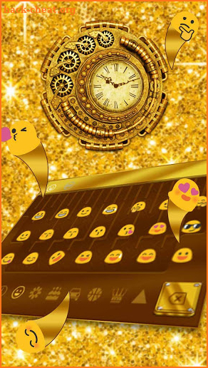 Gold Pattern Keyboard screenshot