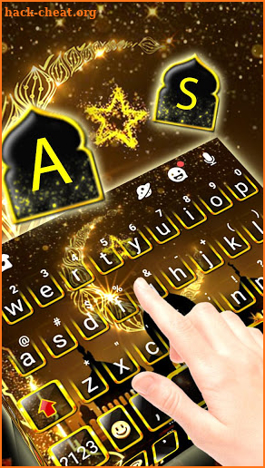 Gold Ramadan Keyboard Theme screenshot