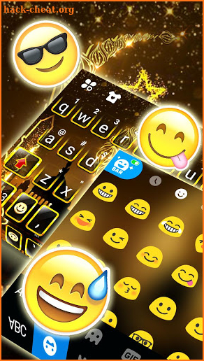 Gold Ramadan Keyboard Theme screenshot