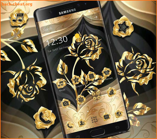 Gold Rose Extravagant Business Theme screenshot