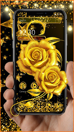 Gold Rose Luxury Theme screenshot