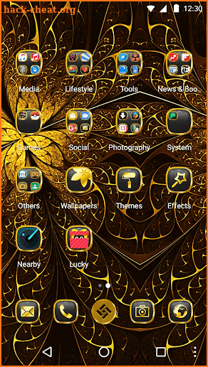 Gold Rose Theme for Android Free screenshot