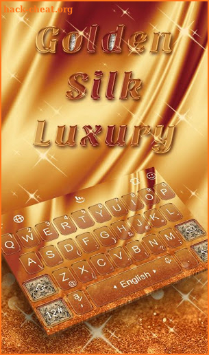 Gold Silk Luxury Keyboard Theme screenshot