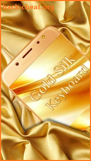 Gold Silk Neat Keyboard Theme screenshot