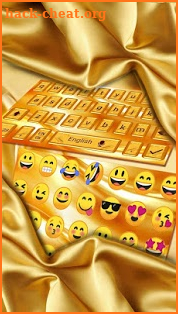 Gold Silk Neat Keyboard Theme screenshot