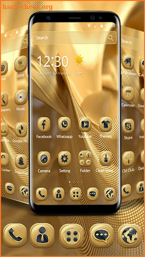 Gold Simple Classic Theme screenshot