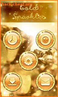 Gold Sparkles Launcher screenshot