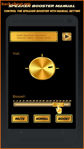 Gold Speaker Booster screenshot