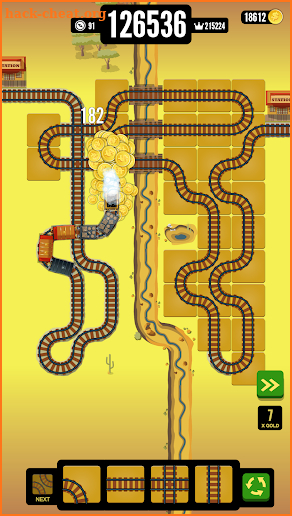 Gold Train FRVR - Best Railroad Connection Game screenshot