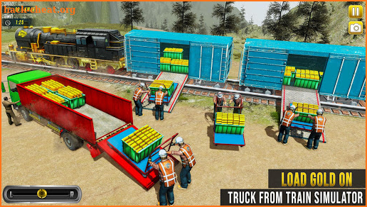Gold Train Transporter 2020: Train Simulator Games screenshot