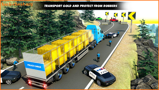Gold Transport Truck Driver-US Police Cargo Plane screenshot