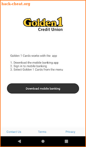 Golden 1 Debit Card Controls screenshot