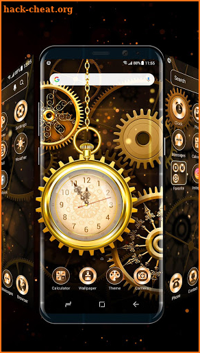 Golden Alarm Clock Launcher screenshot