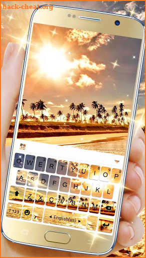 Golden Beach Keyboard Theme screenshot