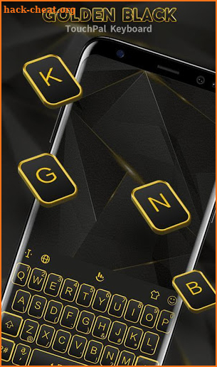 Golden Black Keyboard Theme screenshot
