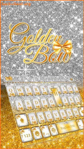 Golden Bow Keyboard Theme screenshot