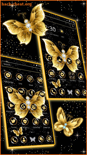 Golden butterfly screenshot