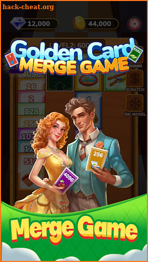 Golden Card Merge Game screenshot