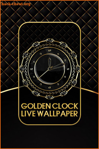 Golden Clock Live Wallpaper screenshot