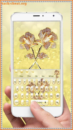 Golden Diamond Rose Keyboard screenshot