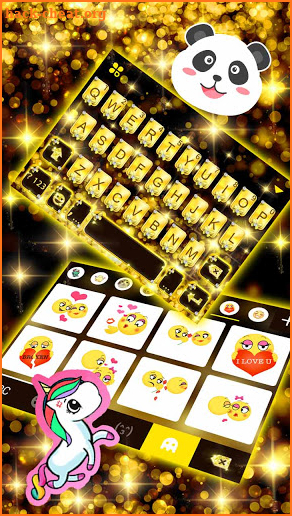 Golden Diamonds Keyboard Background screenshot
