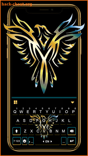 Golden Eagle Keyboard Background screenshot