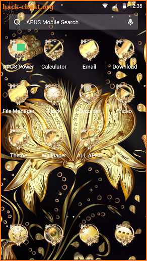 Golden Flower Theme & HD wallpapers screenshot