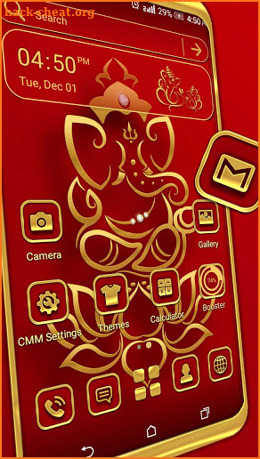 Golden Ganesha Launcher Theme screenshot