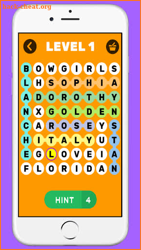 Golden Girls Game - Word Search Puzzle screenshot