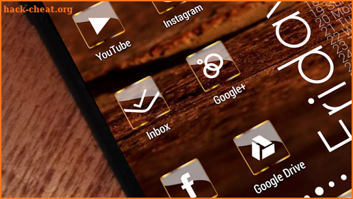 Golden Glass Nova Launcher theme Icon Pack screenshot