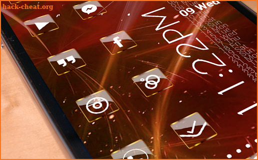 Golden Glass Nova Launcher theme Icon Pack screenshot
