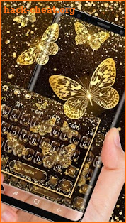 Golden Glitter Butterfly screenshot