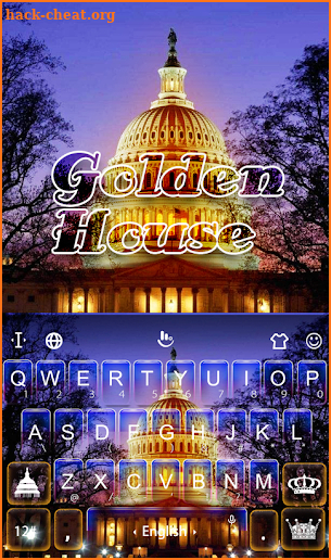 Golden House Keyboard Theme screenshot